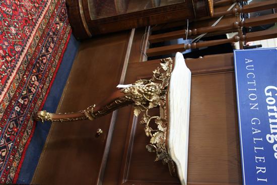 19th century gilt console table(-)